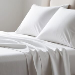 AMUM ROYAL | 300TC | Plain Percale Bedsheet | 100% COTTON | Queen Size