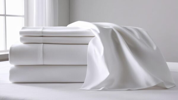 AMUM ROYAL | 300TC | Plain Percale Bedsheet | 100% COTTON | Queen Size - Image 2