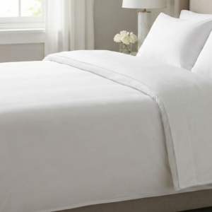 amum-royal-premium-white-cotton-bedsheet-plain-percale-image-1
